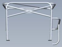 Procomp's certified roll cage rear view